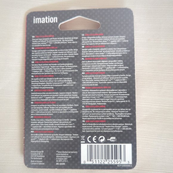 Imation 16GB USB Nano Pro Flash Drive - Red - Picture 2 of 3